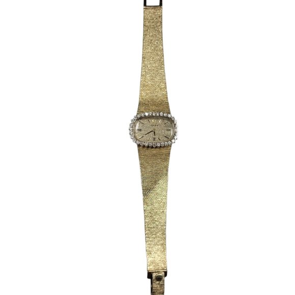 Rolex Vintage 14k Gold Diamond Watch - Picture 6 of 6